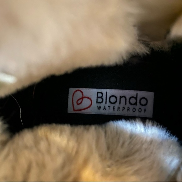 New! Blondo Haven Faux Fur Waterproof Suede Tan Bootie 9M - Picture 12 of 14